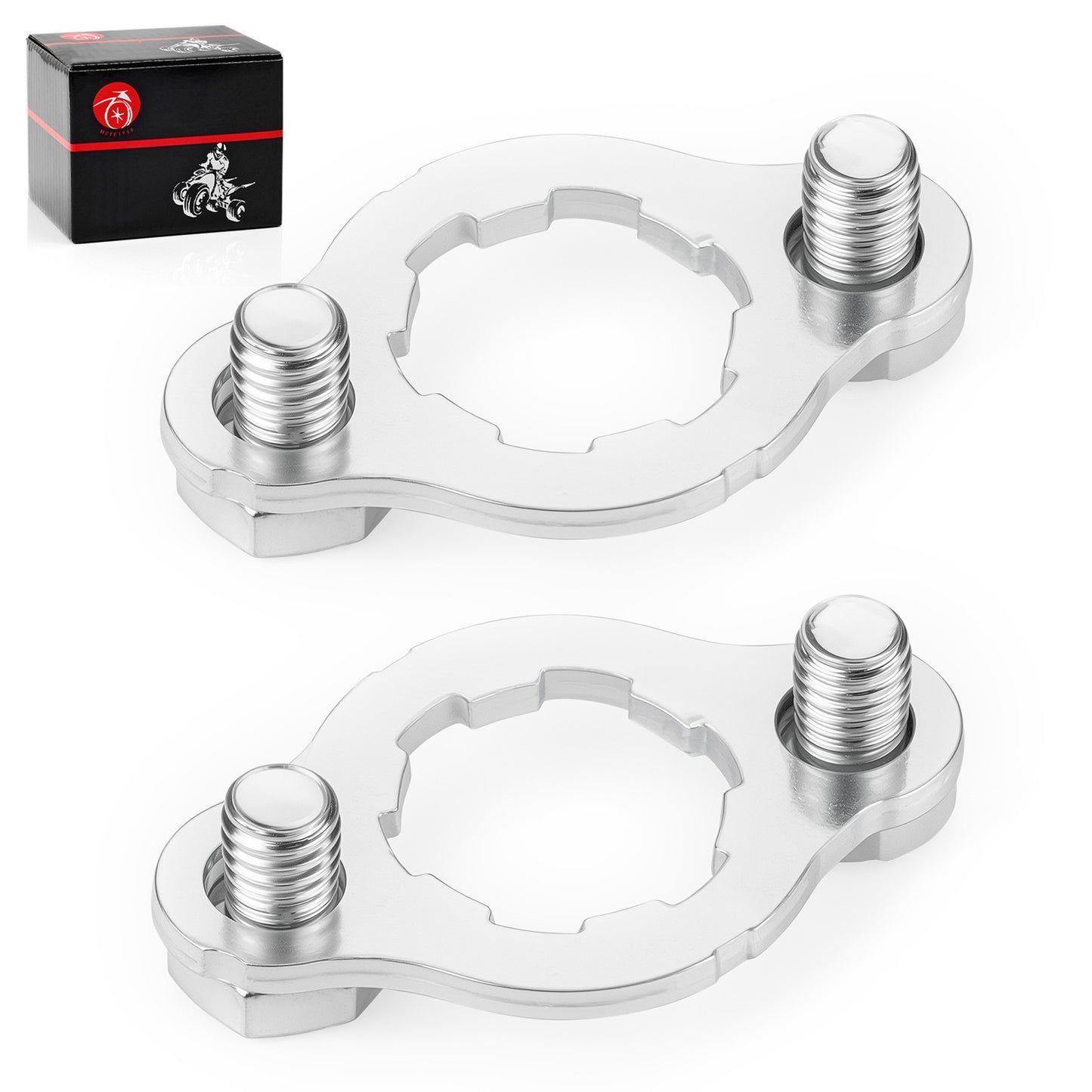 Set of 2 Front Sprocket Retainer Plates for Honda ZB50 (1988) / PC50 (1970)