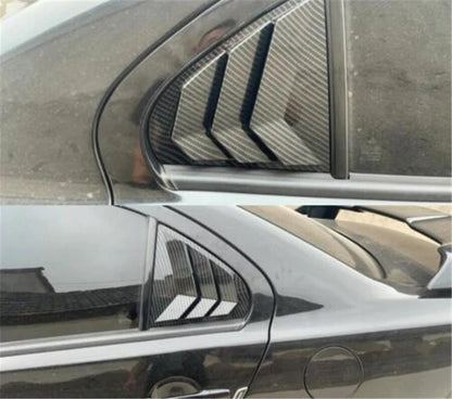 Carbon Fiber Look Window Louver Shutter Cover for Mitsubishi Lancer EVO (2003-2006)