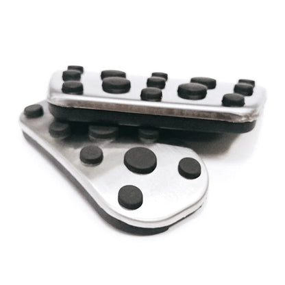 Stainless Steel Brake Gas Pedal Covers for Toyota Land Cruiser Prado (10-22)