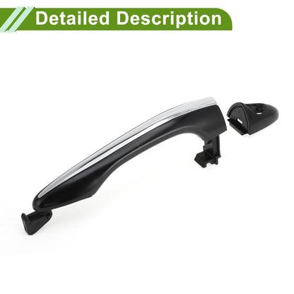 Exterior Door Handle for Hyundai (No. 826512T011) Black Silver Front Left