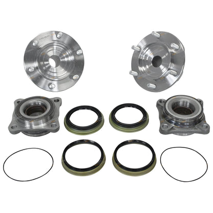 Front Wheel Bearings & Stud Axle Hub Kit for Hilux GGN25 KUN26 TGN26 (2005–2016)