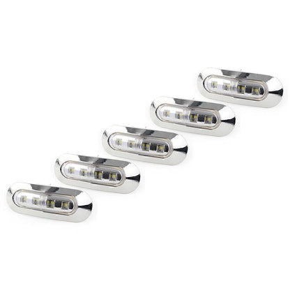 5 x LED Side Clearance Marker Lights for Truck Trailer Pickup 12V 24V