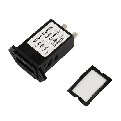 Gauge Hour Meter Black Mechanical Accessories for Engine Replacement