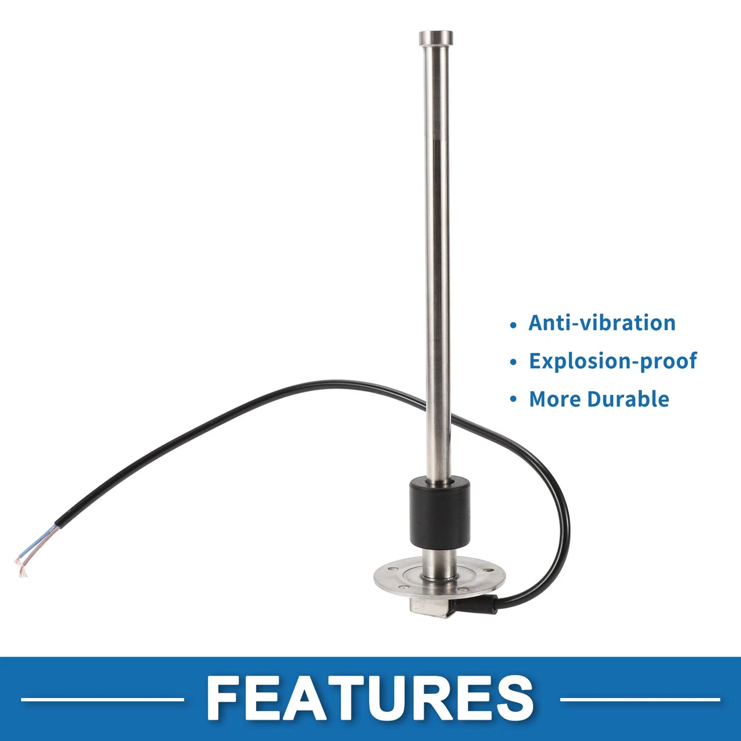 Fuel Sending Unit and Gauge Kit 240-33 Ohm for Boat Car Vehicle (290mm)