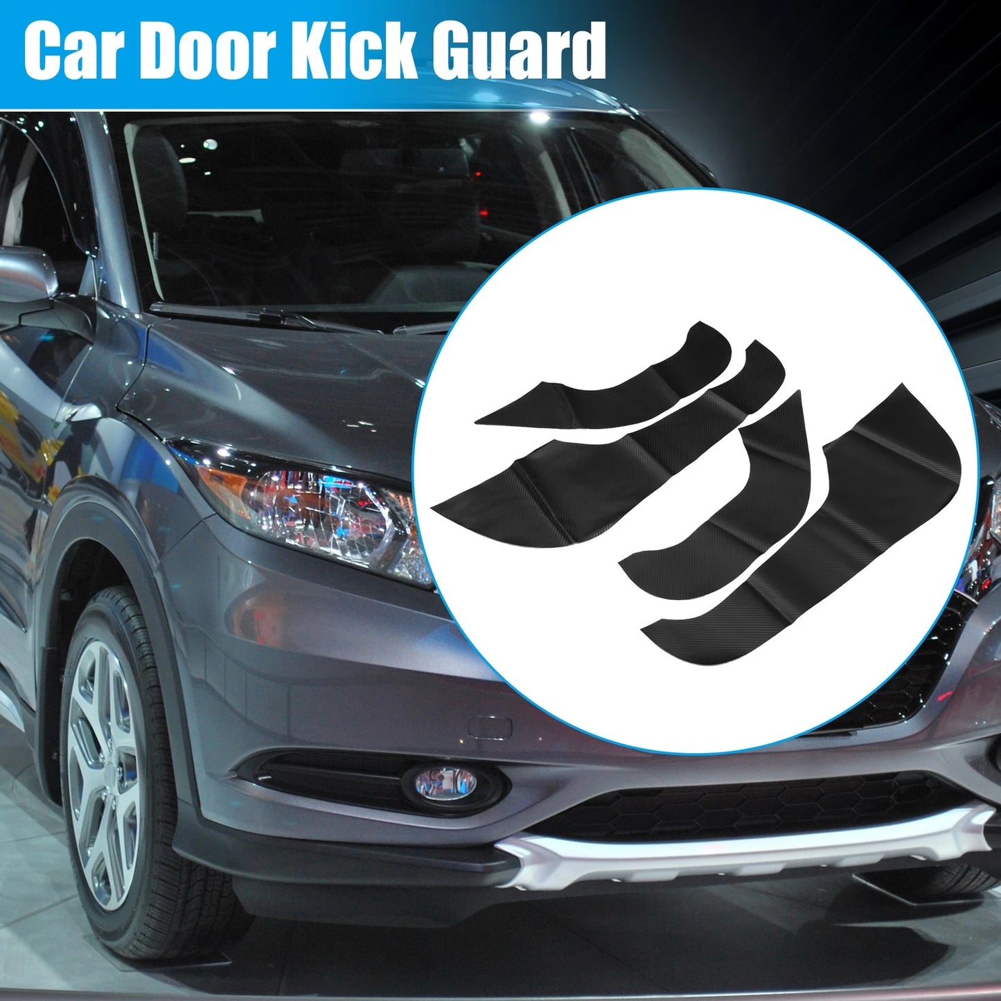 Set of 2 Door Anti Kick Guard Pad Carbon Fiber for Honda ZRV (2023)