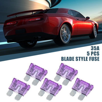 5pcs Blade Style Fuses 35A for Car Boat Truck SUV Motorcycle (Universal)