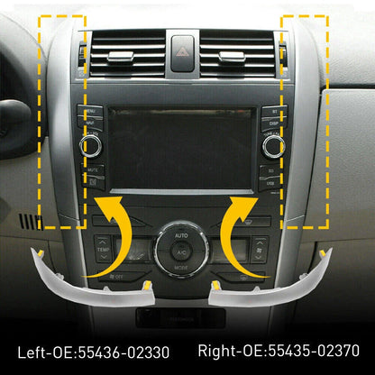Left & Right Upper Side Dashboard Trim for Toyota Corolla (2009-2013)
