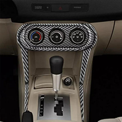 Carbon Fiber Central Console Panel Cover Trim for Mitsubishi Lancer (2008-2013)