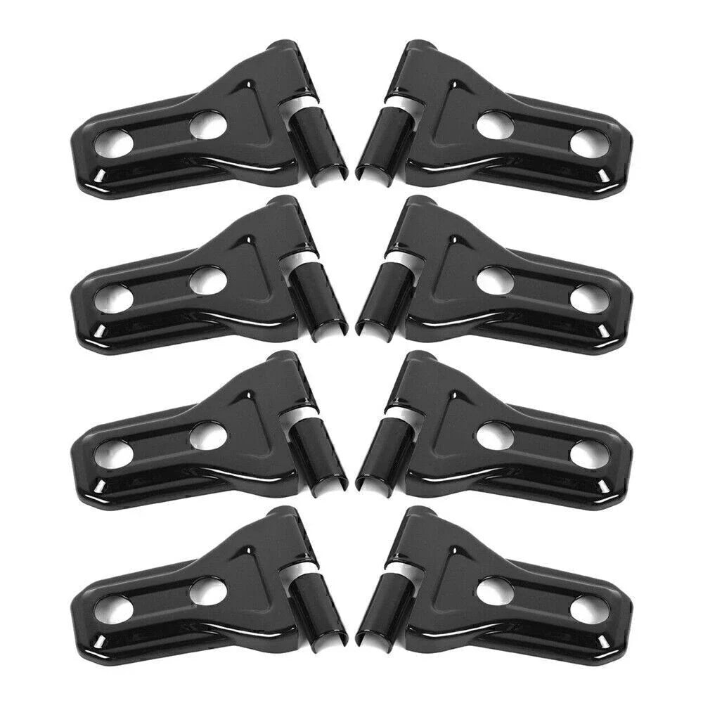8pcs Black Door Hinge Covers for 2018+ Jeep Wrangler JL 2/4 Door Accessories