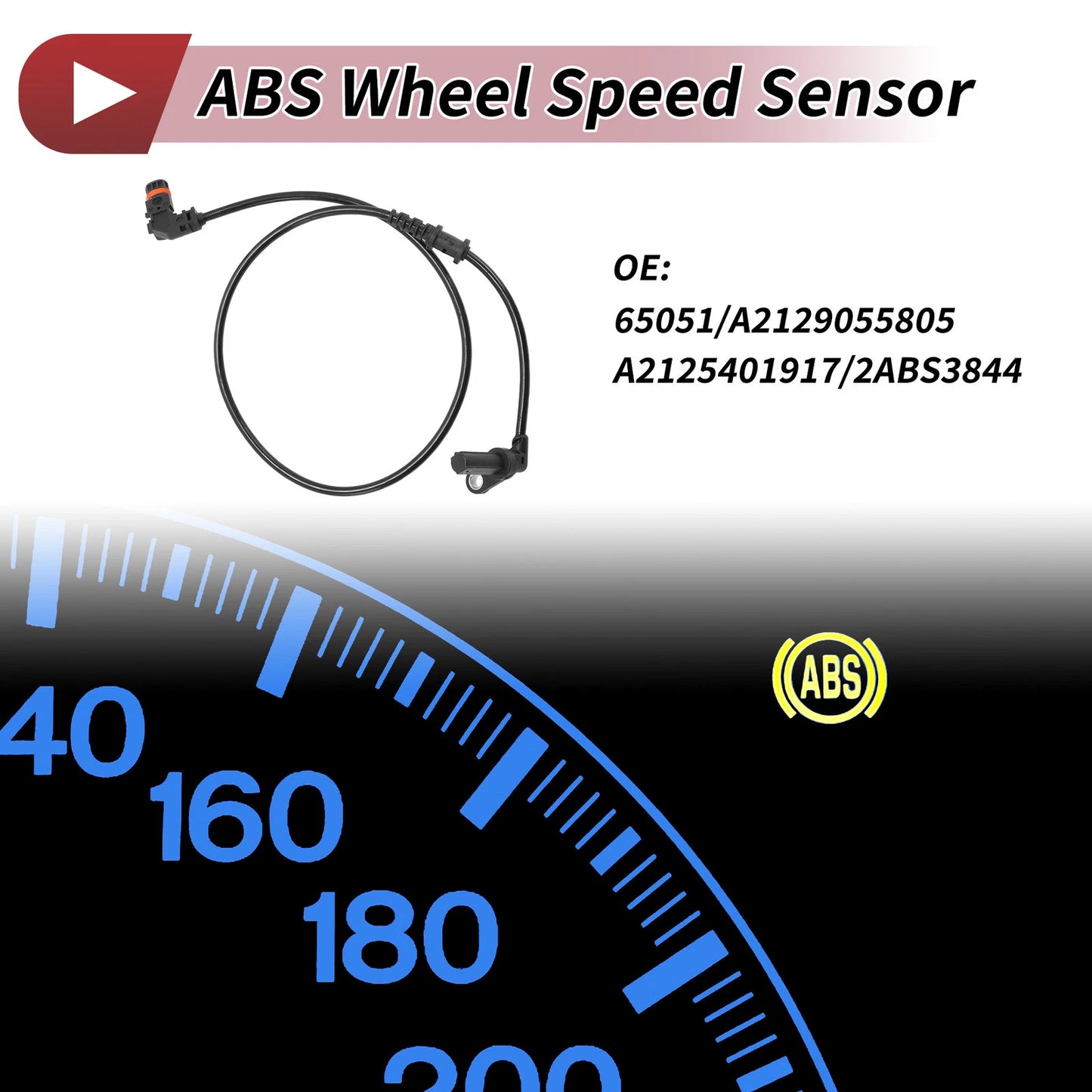 ABS Wheel Speed Sensor No. 65051/A2129055805 for Mercedes-Benz E400 (2014–2016)