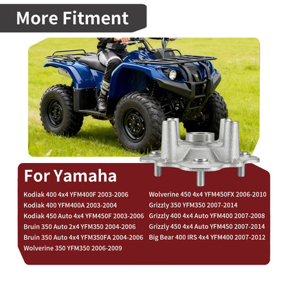 Front Left/Right Hub for Yamaha Grizzly 350 400 450 (2007–2014)