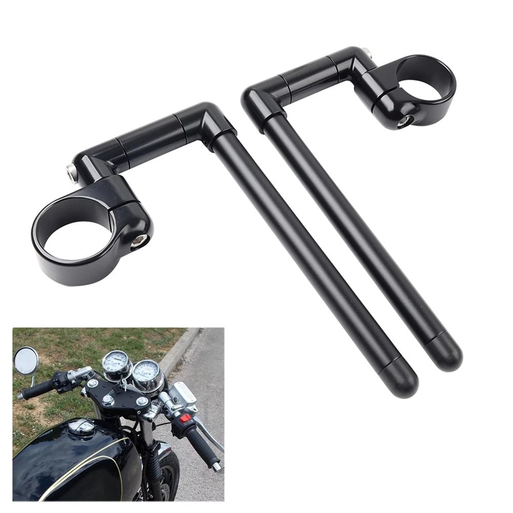 50MM Cafe Racer Clip-On Handlebar for Universal Motorcycles (7/8")