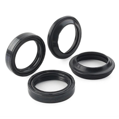 4 x Black Oil Seals Dust Seals for Front Fork Damper Shock Absorber (All Years)