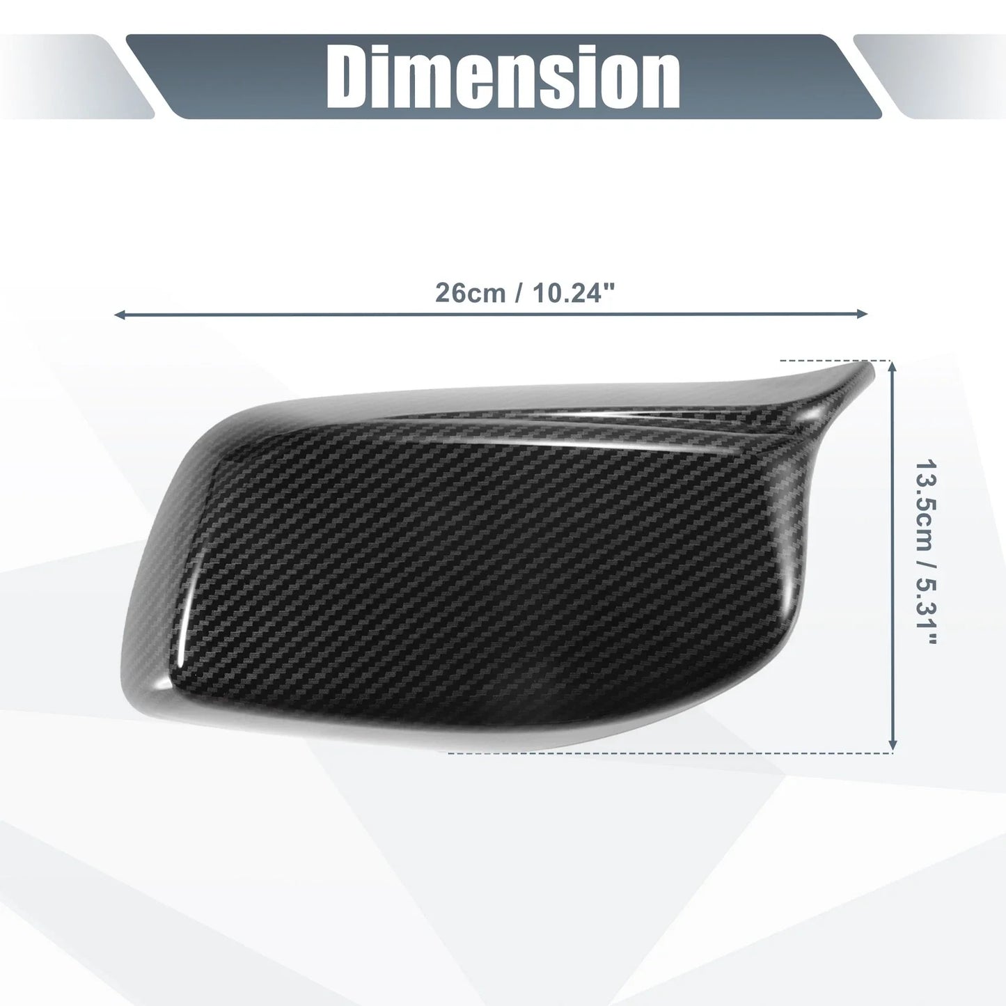 Mirror Cover Carbon Fiber for BMW E60 E61 525i 530i 545i (2004-2010)