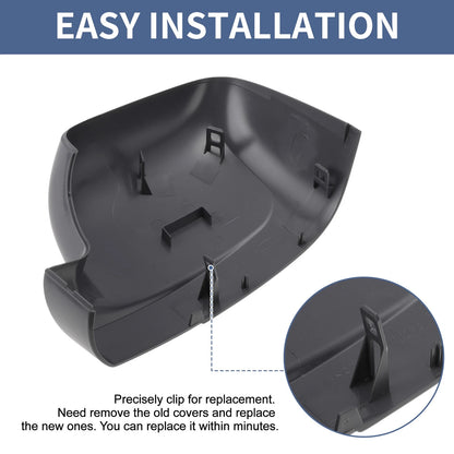 Right Driver Side Mirror Cover Cap for Fiat Talento (2016–2020) Gray