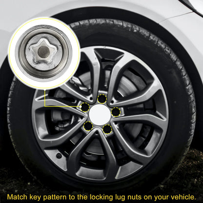 320 Wheel Lock Lug Nut Set with Protector Socket for Mercedes Benz