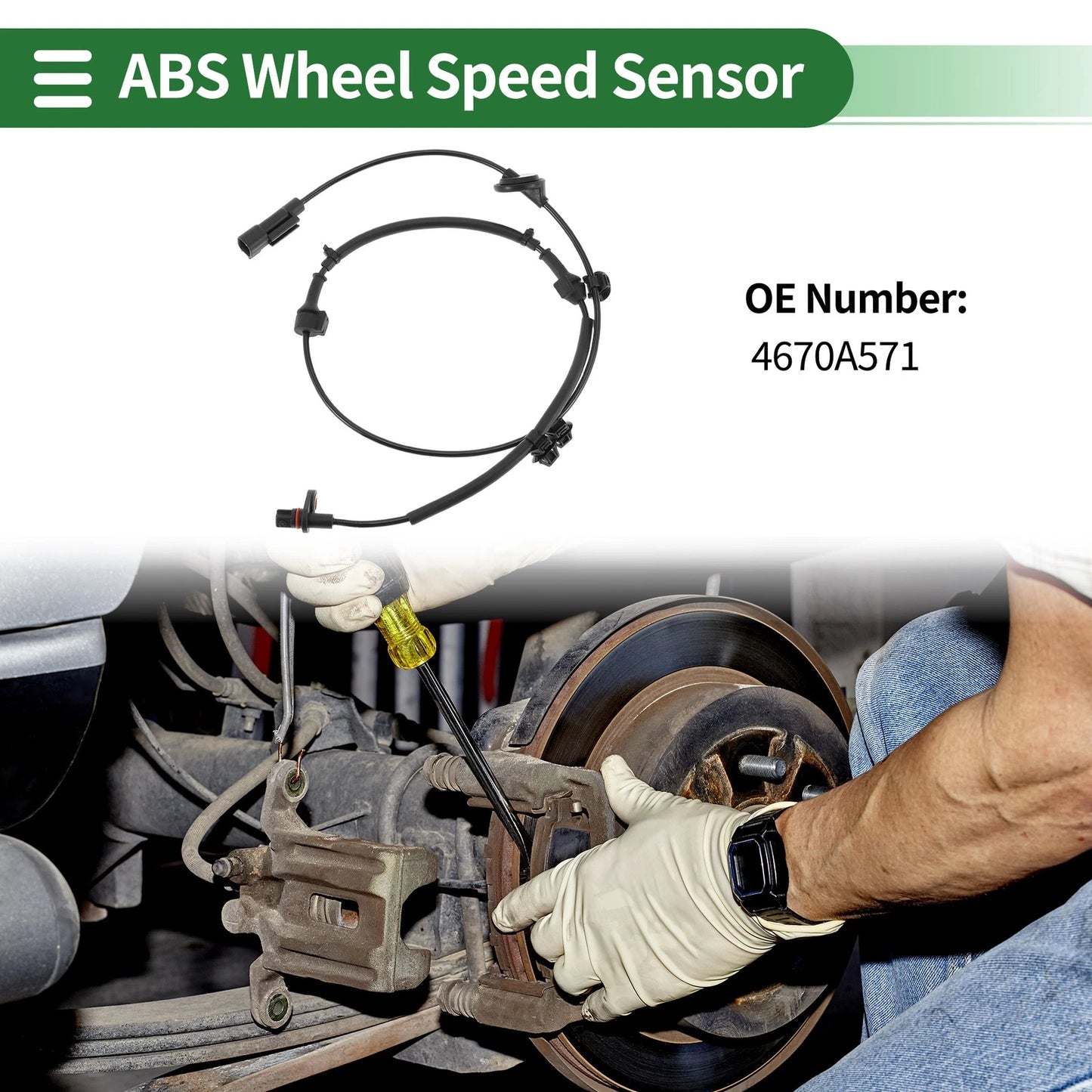 ABS Wheel Speed Sensor No. 4670A571 for Mitsubishi Outlander (2014–2016)