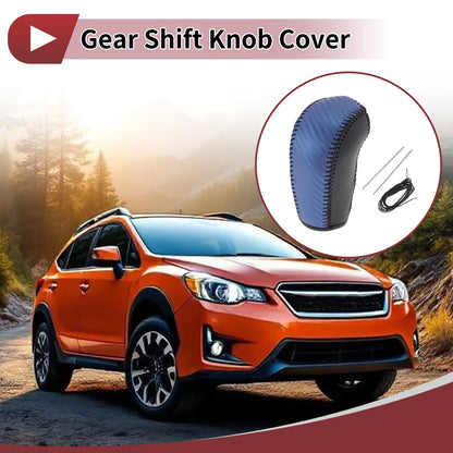 1 Pc Gear Shift Knob Cover for Subaru Forester (2014–2017) Black Blue
