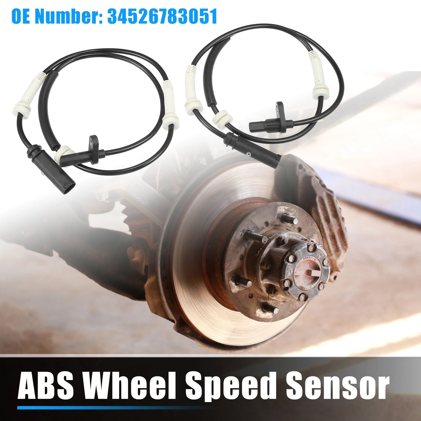 2Pcs ABS Wheel Speed Sensor for BMW 228i (2016) No. 34526783051