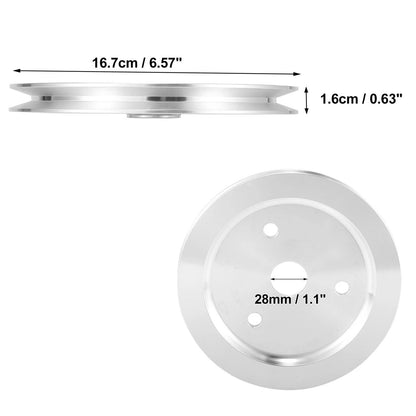 Crankshaft Pulley for Chevy SBC 350 (Single Groove, Short Water Pump)