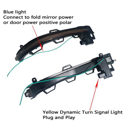 LED Side Wing Mirror Turn Signal Light for BMW X3 X4 X5 (2011-2017)