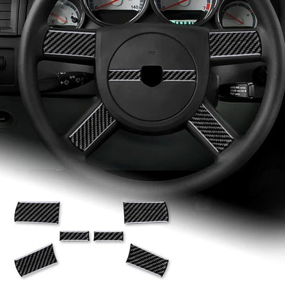 Carbon Fiber Steering Wheel Cover Sticker