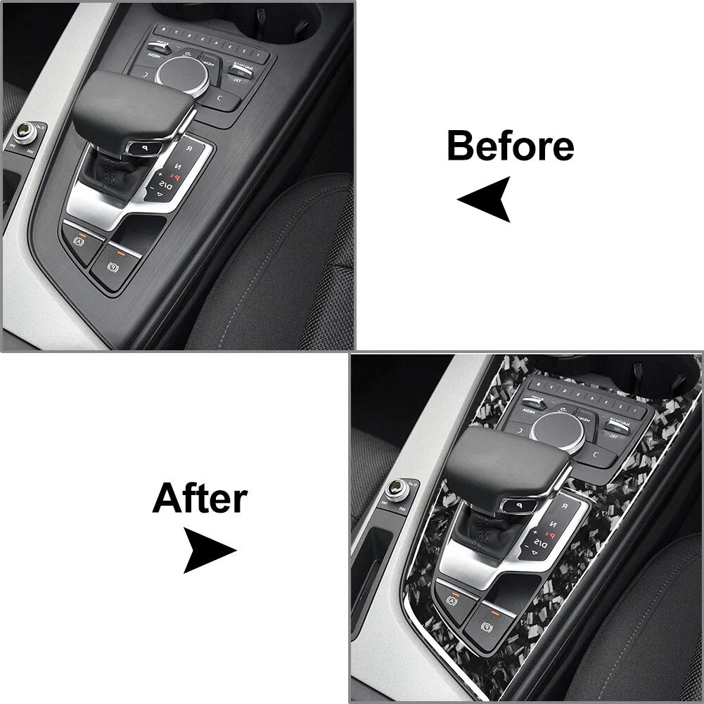 Center Console Gear Shift Panel Cover Trim for Audi A4 A5 (2016-2023)