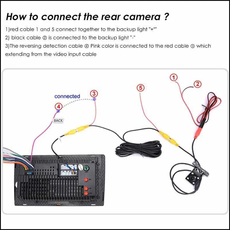 Rear View Camera with Parking Guideline for Isuzu