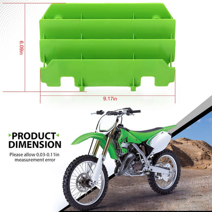 Set of 2 Green Radiator Shrouds for Kawasaki KX125 KX250 (1994–2005)