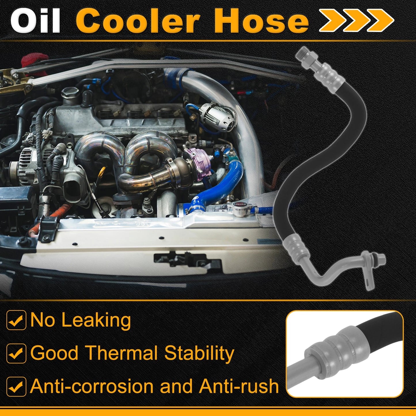 Inlet Transmission Oil Cooling Line Assembly for Audi A6 (2006–2011) 4F0317825E