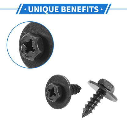 40 Pcs Fender Liner Splash Shield Bumper Cover Screw for Toyota Avalon (2013–2018)