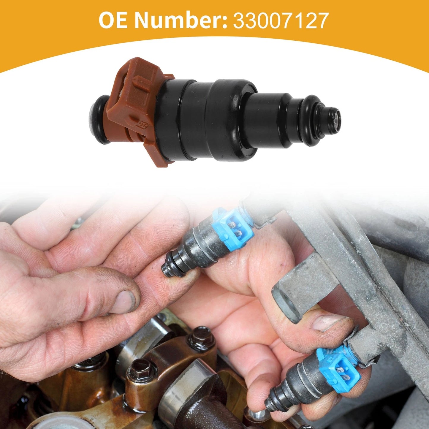 1 Pc Fuel Injector No.33007127 for Jeep Cherokee (1991–1993)