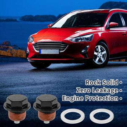 Set of 2 M18x1.5 Aluminum Oil Drain Plug with Gasket for Car Motorcycle