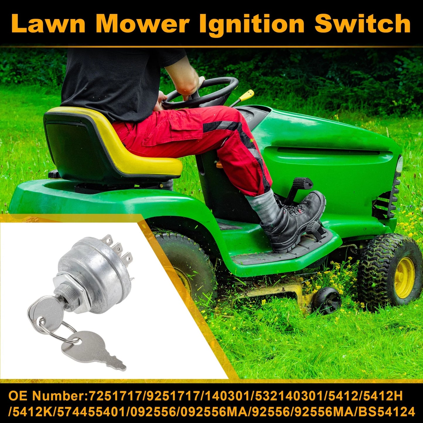 Ignition Switch 7251717 for Craftsman Husqvarna Murray