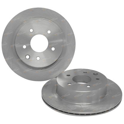 2 Rear Disc Brake Rotors for Nissan X-Trail T30 (2001–2007)