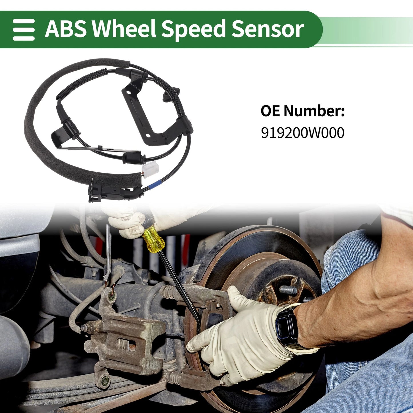 ABS Wheel Speed Sensor No. 919200W000 for Hyundai Santa Fe (2013–2018)