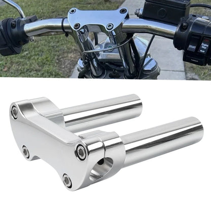 5.5" Handlebar Riser with 1" Top Clamp for Harley Night Train Low Rider Softail