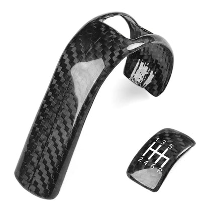 Gear Shift Knob & Engine Start Stop Button Cover Trim for Nissan GTR R35 (2008–2016)
