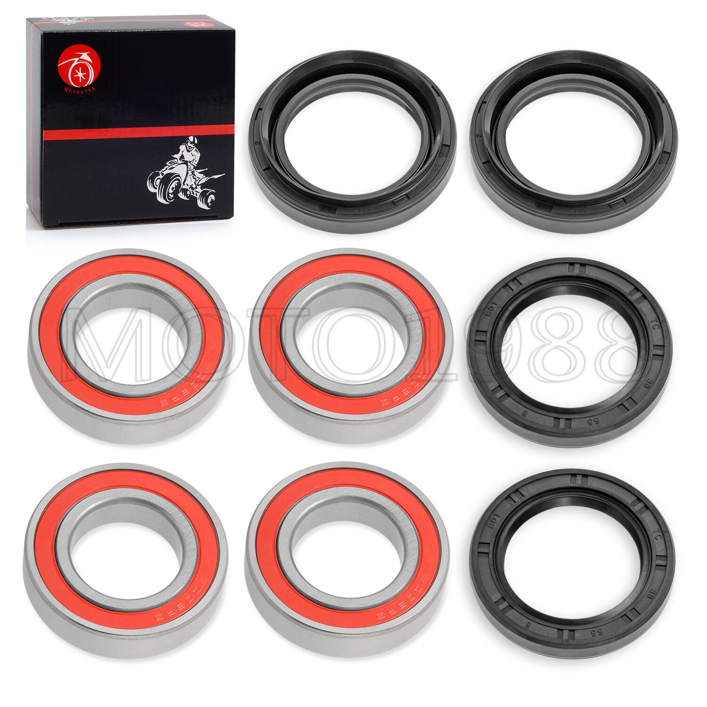 Front Wheel Bearing Seal Kits for Yamaha Big Bear 350 400 (1990–2006)