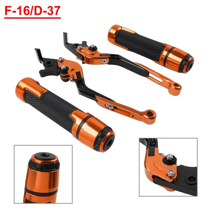 Set of 2 Orange Brake Clutch Levers for BMW F650GS (2002–2007)