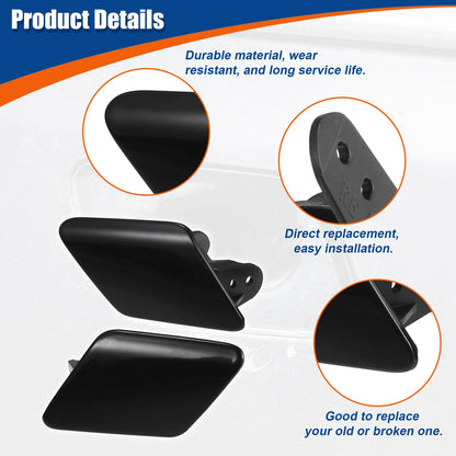 1 Pair Headlight Washer Spray Nozzle Cover for BMW (2000–2006) No. 51117293031