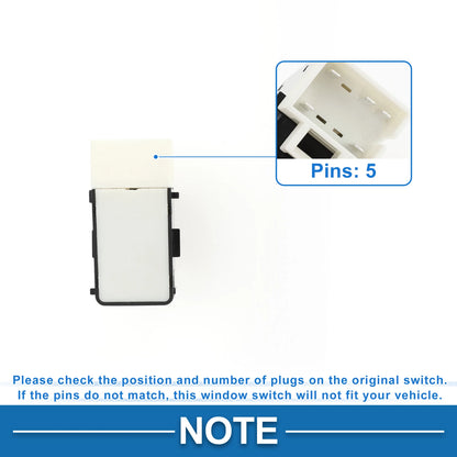 Rear Power Window Switch for Buick Lacrosse, Chevrolet Impala (2009) No. 25828886