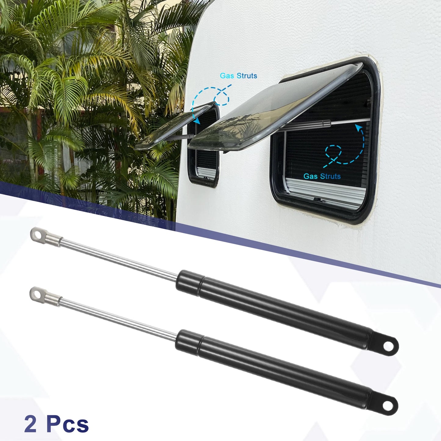 2X 10 Inch Lift Supports Struts Shocks Gas Spring Universal