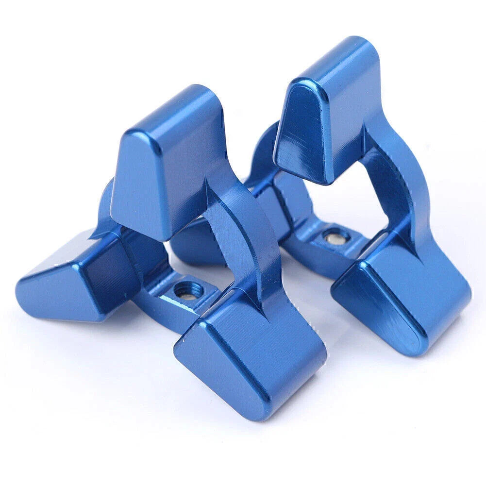 CNC 14mm Anodized Fork Preload Adjusters for Universal Motor - Blue