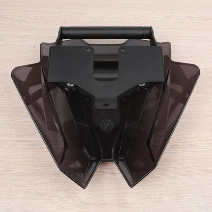 Windshield for Kawasaki Z650 (2017–2023) with GPS Sat Nav Extension Holder