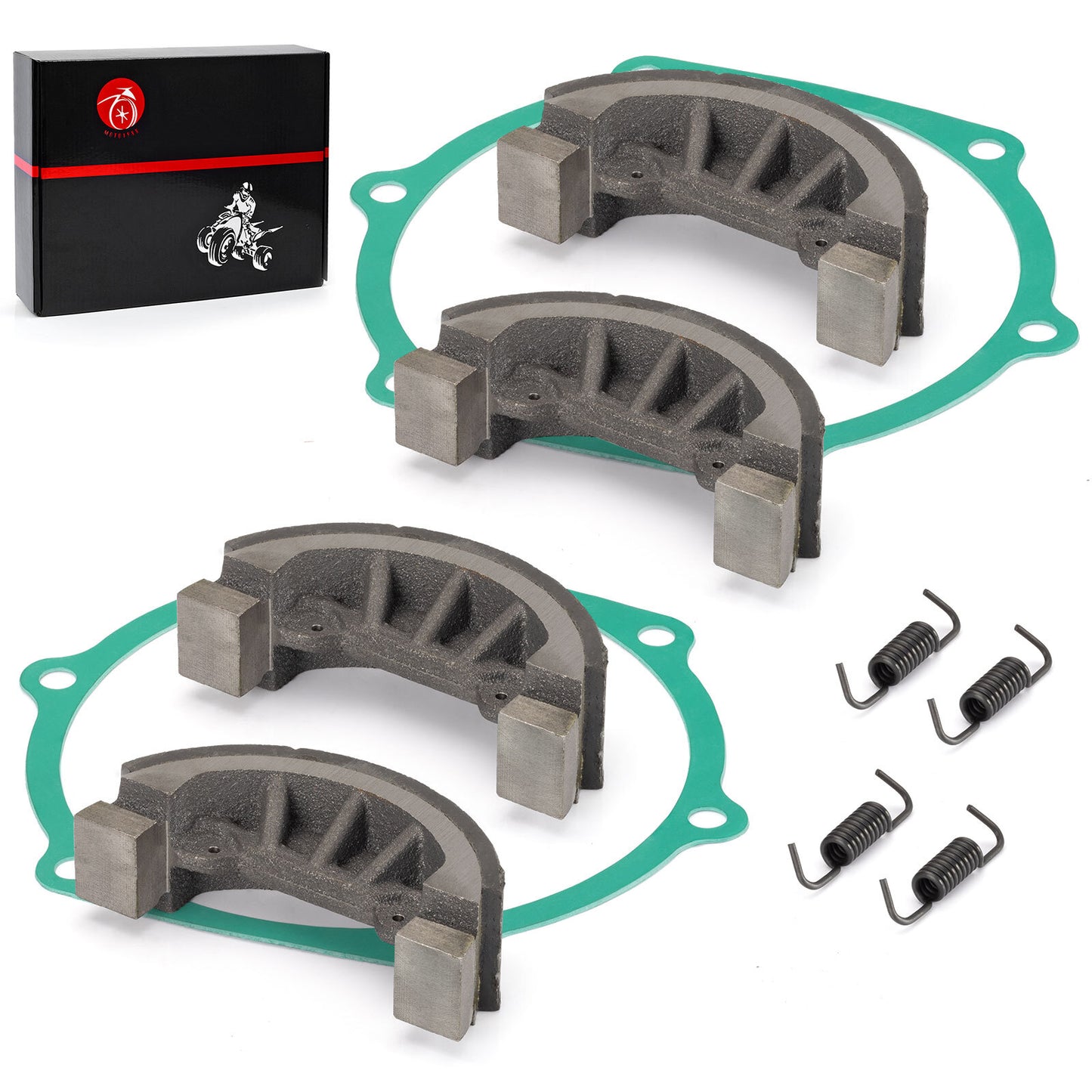 Set of 4 Brake Shoes with Springs for John Deere 750 770 790