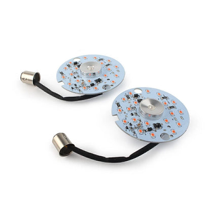2X 1157 LED Red Turn Signal Bulbs for Harley Softail Touring