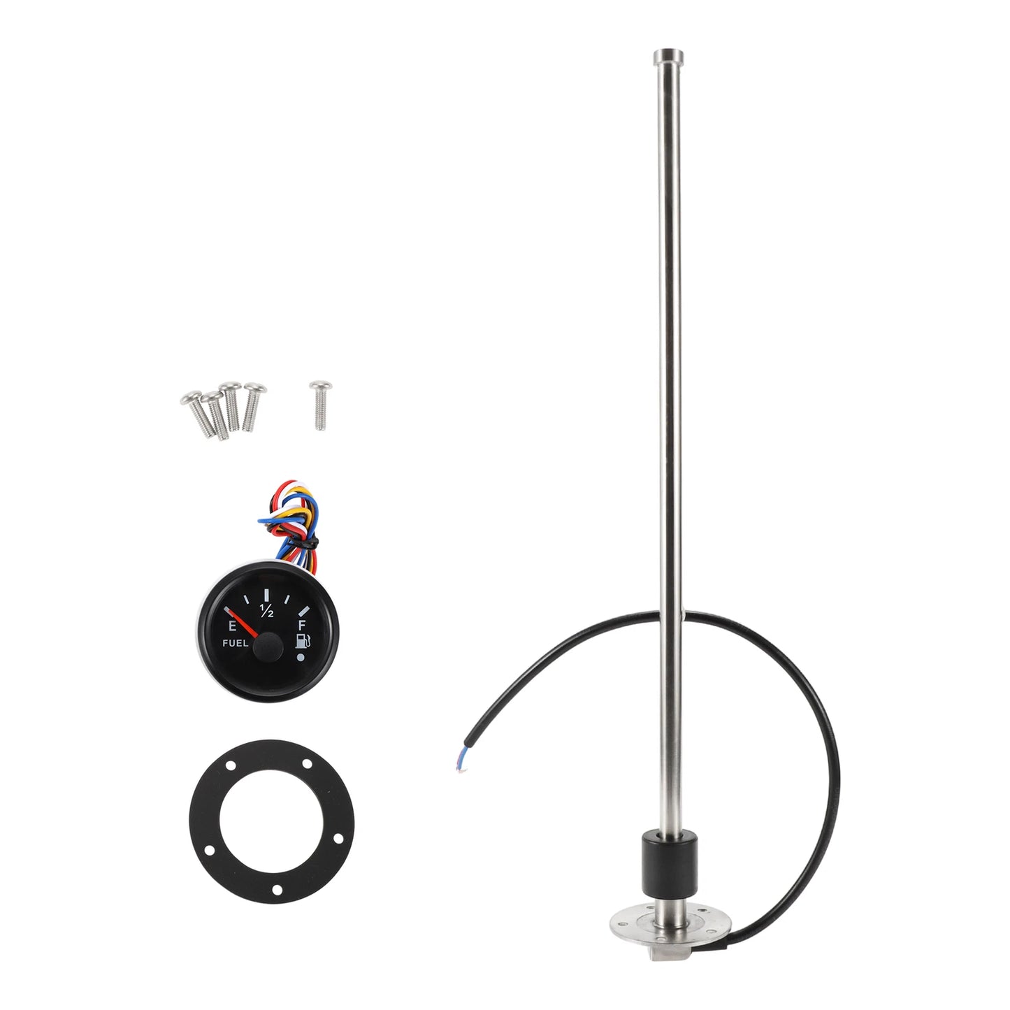 Fuel Sending Unit and Gauge Kit 240-33 Ohm for Boat Car Vehicle (480mm)