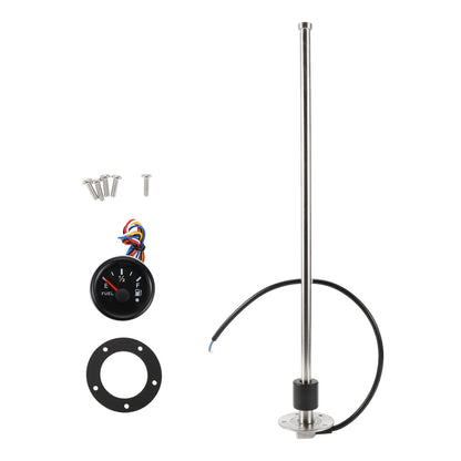 Fuel Sending Unit and Gauge Kit 240-33 Ohm for Boat Car Vehicle (480mm)