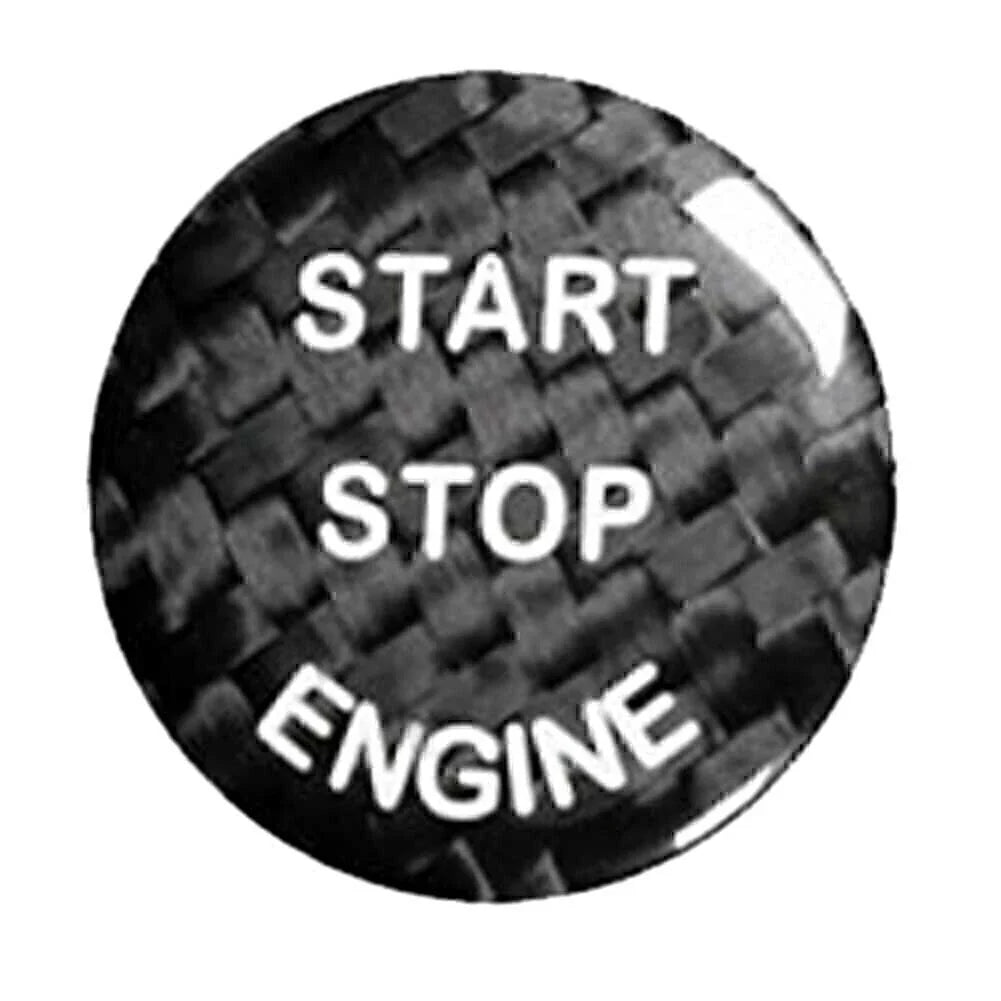 Black Trim Keyless Start Button Cover for BMW E-Chassis X5 X6 E70 E71 E90 E60 (2007-2013)